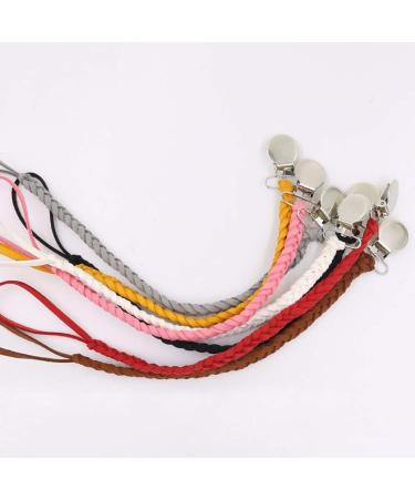 Shop Censhaorme Leather Woven Alloy Pacifier Chains - Colorful Braided Clip Holders & Baby Accessories - Buy Online on GoSupps.com