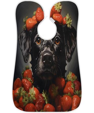 Strawberry Dog Beard Bib Apron | Beard Hair Catcher for Men | Perfect Father's Day & Anniversary Gift | Includes 2 Suction Cups - Buy Online on GoSupps.com