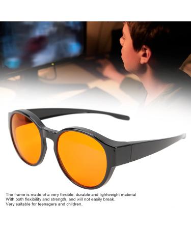 Shop Tefola Anti Blue Light Glasses | Amber Orange Lenses | Fits Over Prescription | Round Frame | International Shipping Available - Buy Online on GoSupps.com