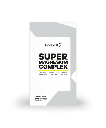 Body Fit Body & Fit Super Magnesium Complex 100 magnesium tablets vitamins and minerals sports supplement 60 tablets