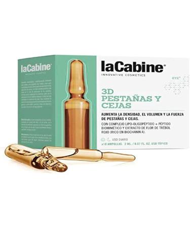 La Cabine 3D Eyelashes and Brows 10 Ampoules of 2 ml one Color
