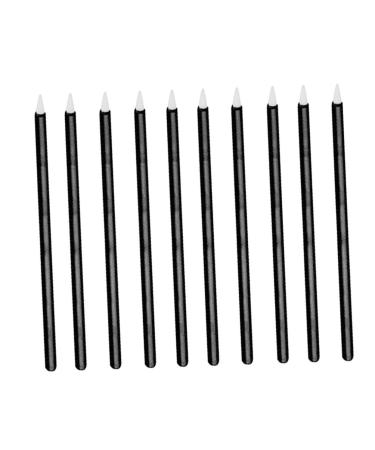 Beatifufu 100pcs Disposable Eyeliner Makeup Eyeliner Applicator Cosmetic Eye Wands Gloss Wand Artificial Fiber