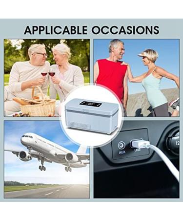 ciyeu Insulin Cooler Case Insulin Cooler Box with Battery Adjustable Temperature Suitable for Long Flight US Plug - Buy Online on GoSupps.com