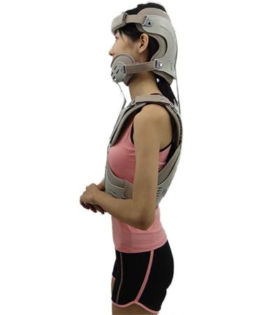 Adjustable Neck and Back Corrector for Adults | Relieve Neck & Upper Back Pain | Coffee Color - Buy Online on GoSupps.com