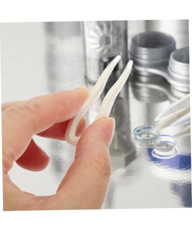 Healvian 12-Sentence Contact Lens Container with Tweezers | Travel-Friendly Lentil Holder & Small Plastic Eye Lens Storage Case - Buy Online on GoSupps.com