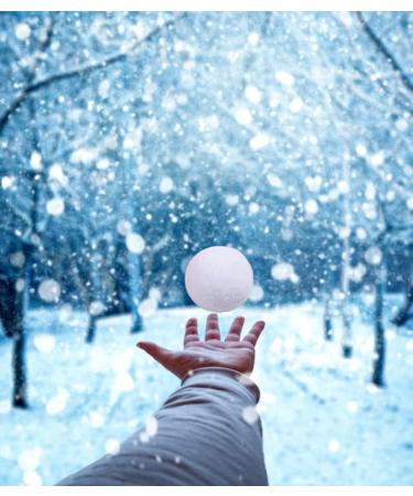 Supoice 50 Pack 3 Inch Large Snow Balls for Kids - Christmas & Winter Holiday Fake Snow Toys for Indoor Outdoor Snow Fight Game - Buy Online on GoSupps.com