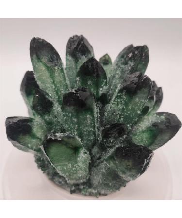 Gems for Decoration 500-600g Natural Green Ghost Quartz Crystal Cluster Crystals raw Gem Specimen for Home&Office Decoration fengshui Aura Crystal - Buy Online on GoSupps.com