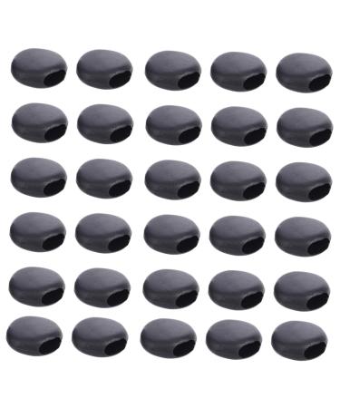 Frcolor 500 pieces round adjustment buckle buckle for facial mask buckle mask rope controller for cordles elastic cord anti -slip button 1x1cm