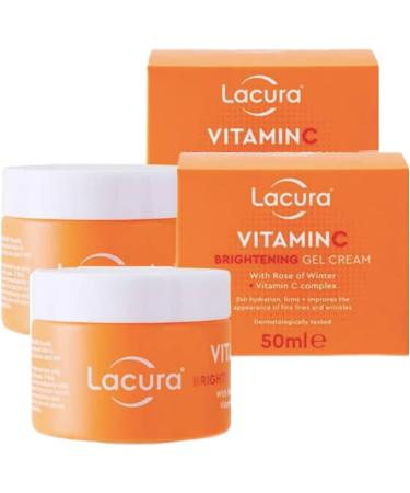 Aldi Lacura - Vitamin C Brightening Gel Cream | With Rose of Winter + Vitamin C Complex | 50mL x2  - Buy Online on GoSupps.com