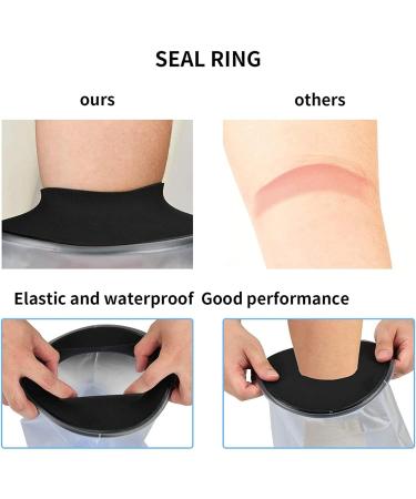 ALGONETO 3X Waterproof Cast Cover Leg for Adult Ankle Shower Bath Watertight Foot Protector Wounds for Swimming Bath Accessories - Buy Online on GoSupps.com