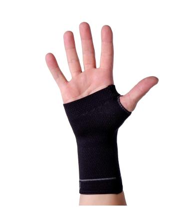 Compression Wrist Support Sleeve - Carpal Tunnel Relief & Pain Management - Best for Circulation & Wrist Support (Midnight Black Size L - Buy Online on GoSupps.com