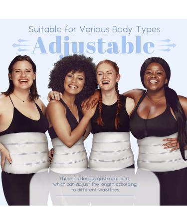Lynnuo Abdominal Binder for Women | 12-Inch Stomach Binder after Surgery | Hysterectomy Belly Band | Plus-Size Postpartum Support (45-60 Inches) - Buy Online on GoSupps.com