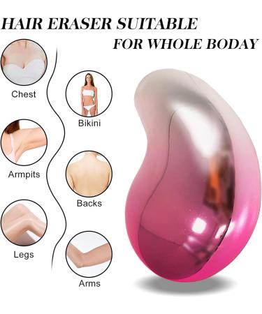 Nano Hair Remover - Pain-Free Crystal Hair Removal for Men & Women | Instant Smooth Skin | Perfect for Body Legs Arms & Back (Pink) - Buy Online on GoSupps.com