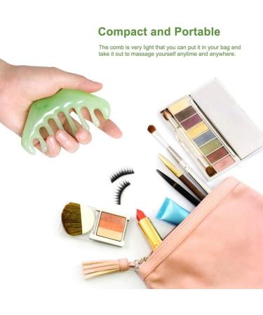 Suoumwa 2-Piece Handheld Head Massage Comb Set | Guasha Scalp Comb for Pain Relief | Portable & Ergonomic Design - Buy Online on GoSupps.com