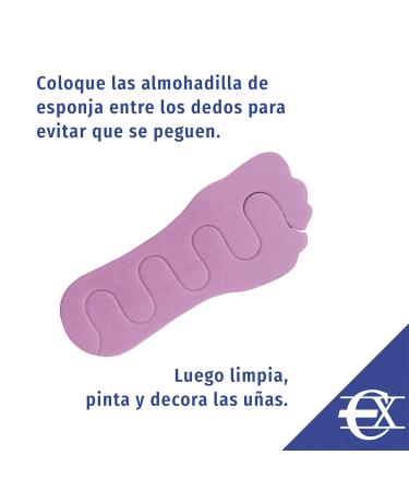 EuroXanty Pedicure Accessories: Foam Toe Separators & Spreaders for Perfect Nail Painting - Buy Online on GoSupps.com