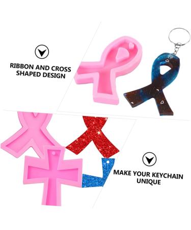 LALAFINA 4pcs Ribbon Silicone Mold Chocolate Silicone Molds Fondant Molds Ribbon Cross Mold Keychain Silicone Mold Orange Tassel for Jewelry Epoxy Silica Gel Puzzle Key Chain Pink - Buy Online on GoSupps.com