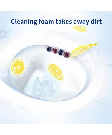 Toilet Bleach Toilet Cleaner Soft Scrub Toilet Bowl Freshener Hangings Automatic Toilet Cleaning Ball 4 Scents Lemon - Buy Online on GoSupps.com
