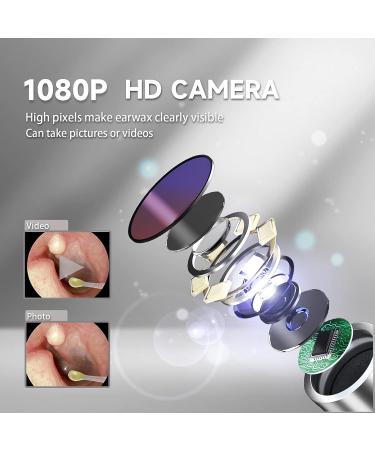 EGJoey Ear Wax Removal Tool with 1080 HD Wireless Endoscopic Camera and 9PCS Ear Spoons - Ear Cleaner Kit for iPhone, iPad, Android - Black - Buy Online on GoSupps.com
