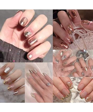 6 Couleurs Poudre Ongles En Or Rose Effet Chrome Ongle Miroir M Tallique Brillant Poudre Ongle Chrome Nails Paillette Ongles Nail Art avec Effet Miroir Pigment ongles Nail Art E-Chrome Powder 6 - Buy Online on GoSupps.com