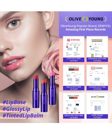 DEWYCEL TINTOURING BALM | #3 LIPS CORAL | Non-Sticky Moisturizing & Hydrating Tinted Lip Balm for Chapped Lips | Natural Color Lip Glow Balm - Buy Online on GoSupps.com