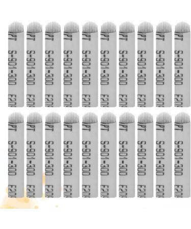 PartyKindom 100 Lames Microblading en Acier Inoxydable 14 Aiguilles Forme U Argent es Kit D'aiguilles pour Sourcils 100 Pi ces pour Maquillage Permanent et Microshading Professionnel - Buy Online on GoSupps.com