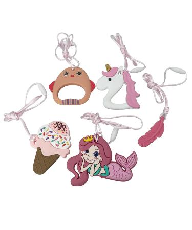 Sensory Chew Necklaces for Girls - Autism and Anxiety Chew Toys - ADHD Fidgets - Buy Online on GoSupps.com