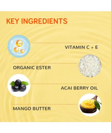 Vitamin C Lip Balm with SPF 15 | Mandarin Orange & Acai Berry Oil | Moisturizes & Protects Chapped Lips for Men & Women (5.8g - Buy Online on GoSupps.com