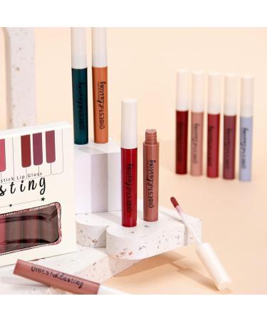 12 Color Matte Liquid Lipstick Set - Waterproof, Long Lasting Velvet Lip Gloss Kit - Beauty Cosmetics Gift Box Set (Set A) - Buy Online on GoSupps.com