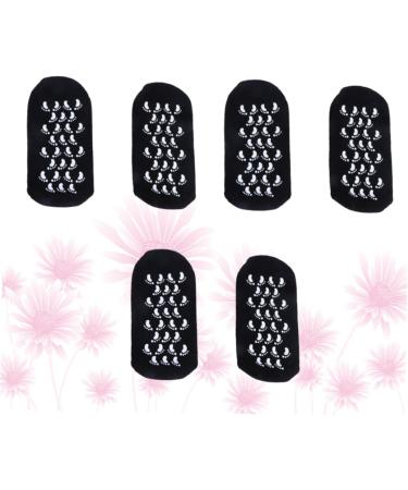 Ipetboom 3 Pairs Black Socks Moisturizing Socks Soften Repair Cracked Skin Gel Socks Dry Skin Socks Feet Care Ultimate Socks for Dry Cracked Skin on Feet Cotton Boat Socks Foot - Buy Online on GoSupps.com