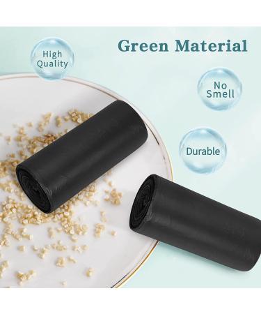 Fyy Garbage Bags - 8 Gallon Waste Bags for Bathroom Kitchen Office | 80 Pieces (4 Rolls) | Durable Black Trash Bags 60x64.5 cm - Buy Online on GoSupps.com