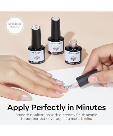 Modelones Gel Nail Polish Set 6 Colors Nude Neutral Gel Polish Skin Tone Cashmere Pink Glitter Nail Polish Bubble Bath Collection Starter Kit Soak Off UV Gel Nail LED Manicure DIY Salon Gifts Neutral Pink - Buy Online on GoSupps.com