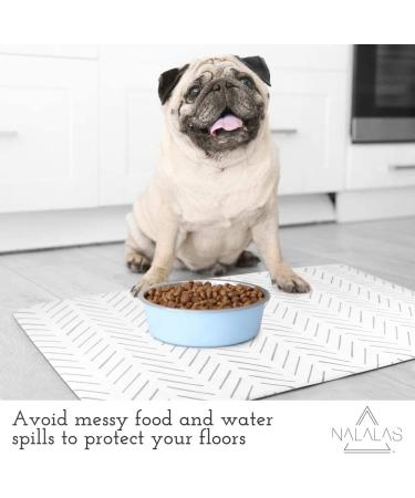NALALAS Bohemian Large Waterproof Pet Mat - Eco-Friendly Dog & Cat Food Mat - Non-Slip, Waterproof Pet Placemat for Floors - 16.5 x 28 Inches - Buy Online on GoSupps.com