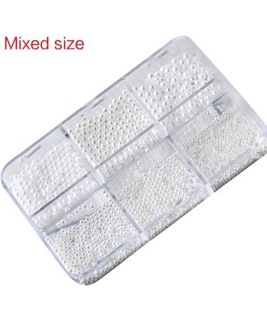 TQUXNGA Mix Size White Nail Art Tip Half Pearls 3d Nail Beads Rhinestones Decoration Tool Beauty Manicure Supplies 4 - Buy Online on GoSupps.com