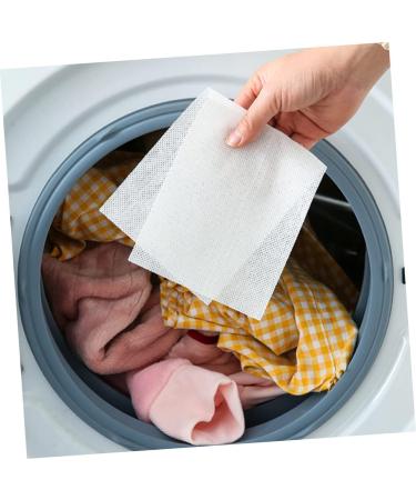 Alipis 360 Pcs Anti-Cross-Dyeing Absorbing Film Dye Trapping Paper Laundry Anti Dyed Cloth Washer Machine Cleaner Grabber Color Savers Anti-Dyed Cloth White Simple Absorbent Paper Whitex5pcs 28X11CMx5pcs - Buy Online on GoSupps.com