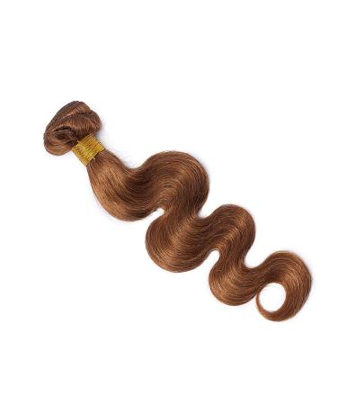 Sego Brazilian Human Hair Afro Bundles Extensions Body Wave 100% unprocecious real hair weave virgin hair extension Brazilian chestnut brown 20 "-1 bundle