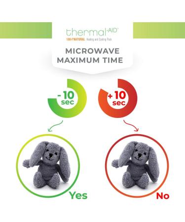 Thermal-Aid Zoo Mini Baxter Bunny - Kids Hot/Cold Pain Relief Pad, Washable, Natural Sleep Aid - Pregnancy Must-Have for Baby First Aid Kit - Buy Online on GoSupps.com