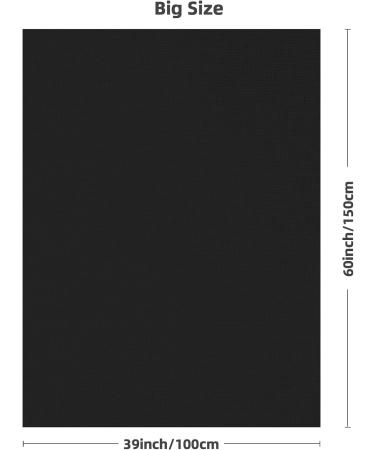 Caydo 18 Count Black Aida Cloth for Handmade Cross Stitch - 39 x 60 inch - Buy Online on GoSupps.com