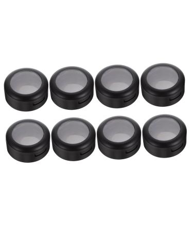 Abaodam 40 pcs empty eye shadow box clear cosmetic case Gram Jar Eyeshadow Compact Case palette travel small