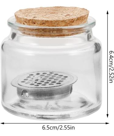 FOMIYES Nail Art Dappen Dish with Wooden Lid Acrylic Liquid Powder Dappen Monomer Dish Glass Crystal Cup Acrylic Powder Holder Acrylic Glass Jar for Nail Manicure Care Tools - Buy Online on GoSupps.com