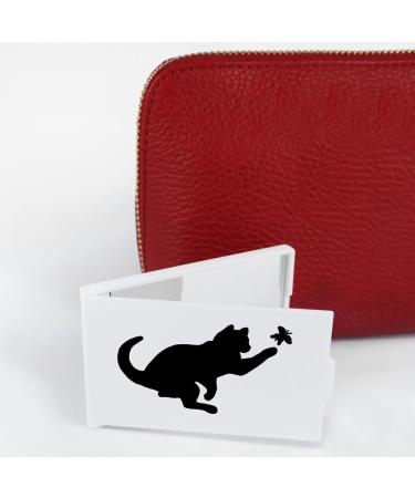 Azeeda 'Cat Chasing Butterfly' Compact/Travel/Pocket Makeup Mirror (CM00008278) - Buy Online on GoSupps.com