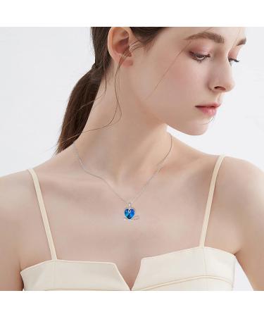 LONAGO Stethoscope Pendant Necklace - 925 Sterling Silver Heart Crystal Jewelry for Nurses & Doctors | Perfect Birthday & Graduation Gifts - Buy Online on GoSupps.com