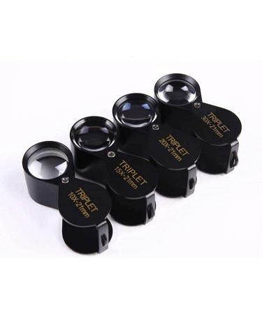 High Magnifying Glass 20X All-Metal -Reading Magnifier for Reading Crafts Repair Magnifier Black Lofty Ambition - Buy Online on GoSupps.com
