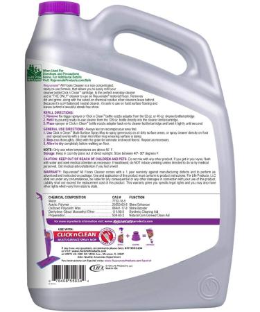 Rejuvenate All-Floors & Hardwood Floor Cleaner 128oz - PH Balanced Shine, Shine Booster Technology - Low VOC Formula - Buy Online on GoSupps.com