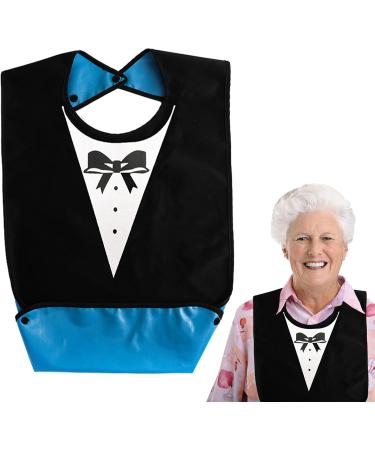 Clothing Protectors for Adults - Reusable Feeding Bib for Elderly with Crumb Catcher | Waterproof and Washable Adult Bibs for Adults Senior Citizens - Buy Online on GoSupps.com