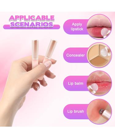 Buy Silicone Lip Brushes - 2pcs Mini Portable Makeup Brush Set for Lip Gloss Lipstick & Concealer with Dust Cap - International Shipping Available - Buy Online on GoSupps.com