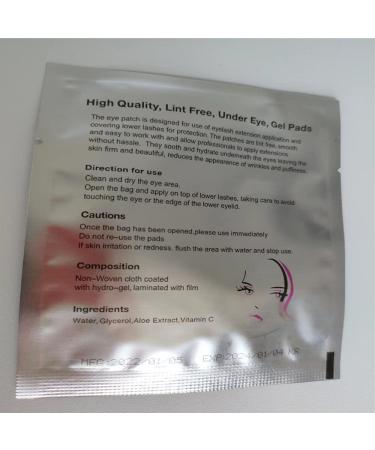 Eye Gel Patches for Eyelash Extensions - Lint Free Under Eye Pads (100) | Premium Quality International Shipping - Buy Online on GoSupps.com