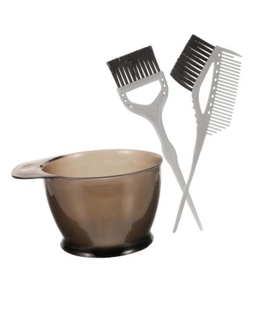 minkissy 1 Set Mixing Bowls Hair Color Brush Hair Dyeing Bowl and Brush Kit Hair Dyeing Mixing Bowl Hair Dyeing Brush Hair Dye Brush Hair Coloring Mixing Bowl Plastic Heightened Type Suite