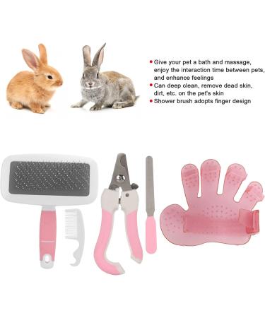 Pyhodi Bunny Cleaning Bath Comb Set Fast Rabbits Grooming Kit Deep Cleansing Massage Interactive for Small Animal - Buy Online on GoSupps.com