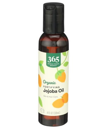 365 by Whole Foods Market Organic Fortifying Jojoba Oil Skin & Hair Care 4 Fl Oz Fortifying Jojoba 4 Fl Oz (Pack of 1)