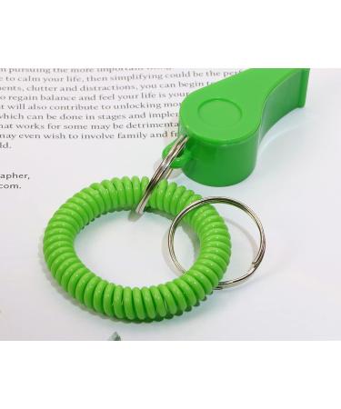 Set of 6 Loud Clear Plastic Sport Whistles with Bracelet - Ideal for Coaches, Referees, School, Soccer, Parties, and Emergencies - Buy Online on GoSupps.com